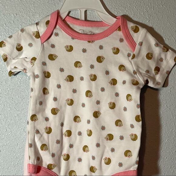 NWT Rene Rofe Pink & White Hedgehog Hooded Jacket Set 3-6 Months - Picture 11 of 16